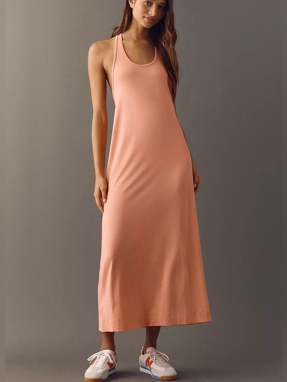 Anthropology Sundry Sleeveless Maxi Dress in Clay